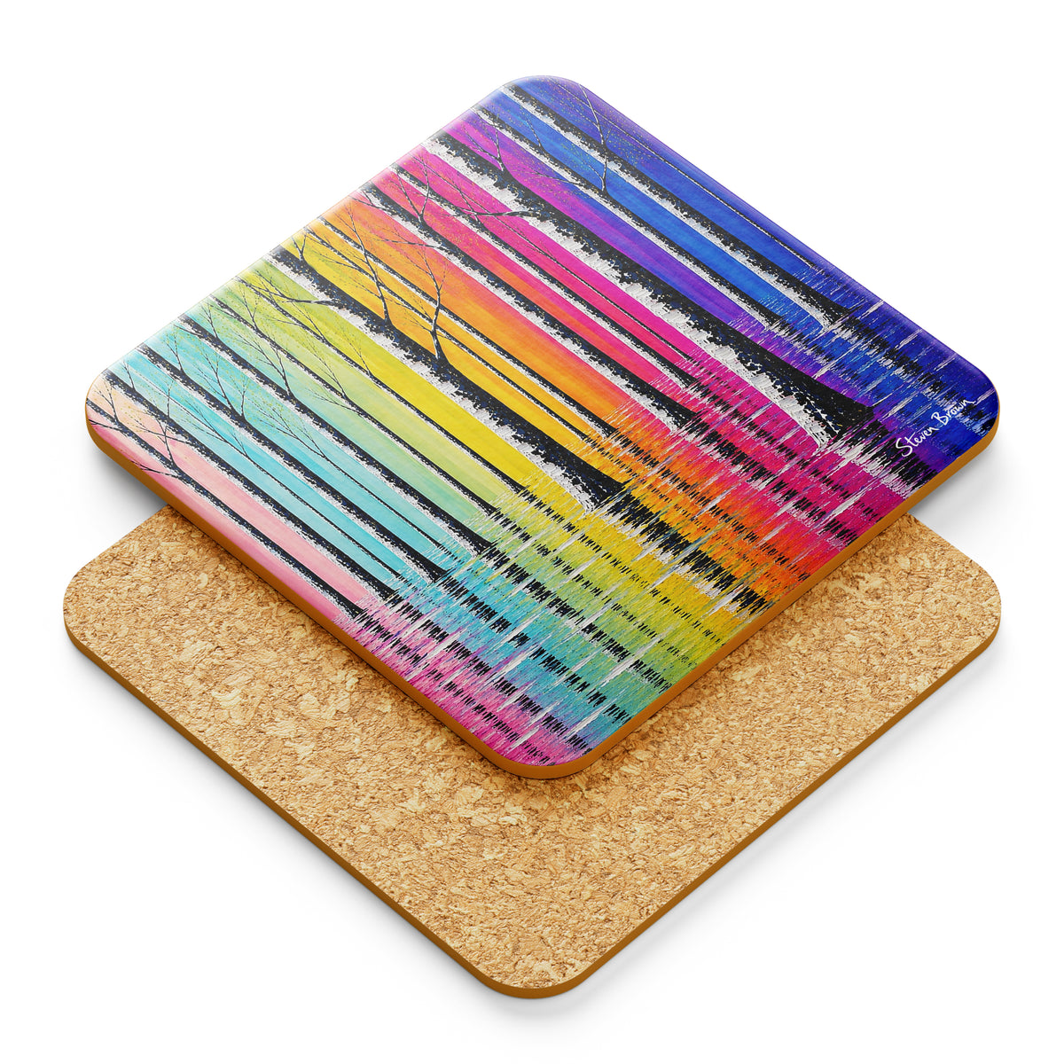 Flooded Forest - Cork Backed Coasters