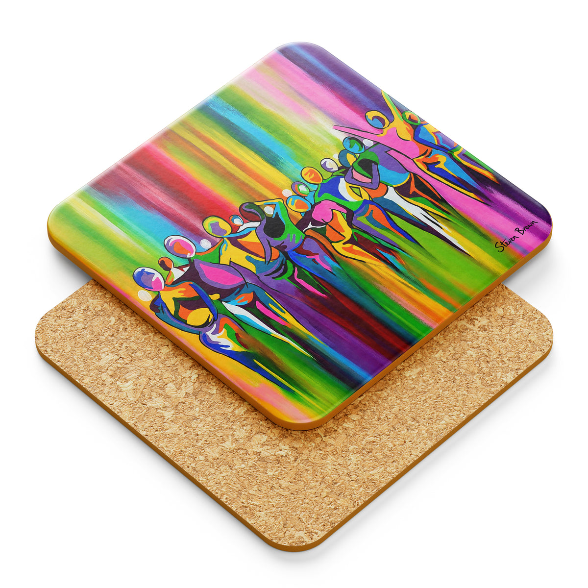 Living It Up - Cork Backed Coasters