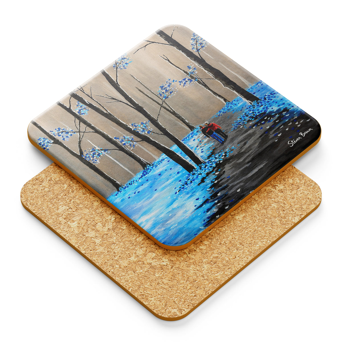 Hebridean Forest - Cork Backed Coasters