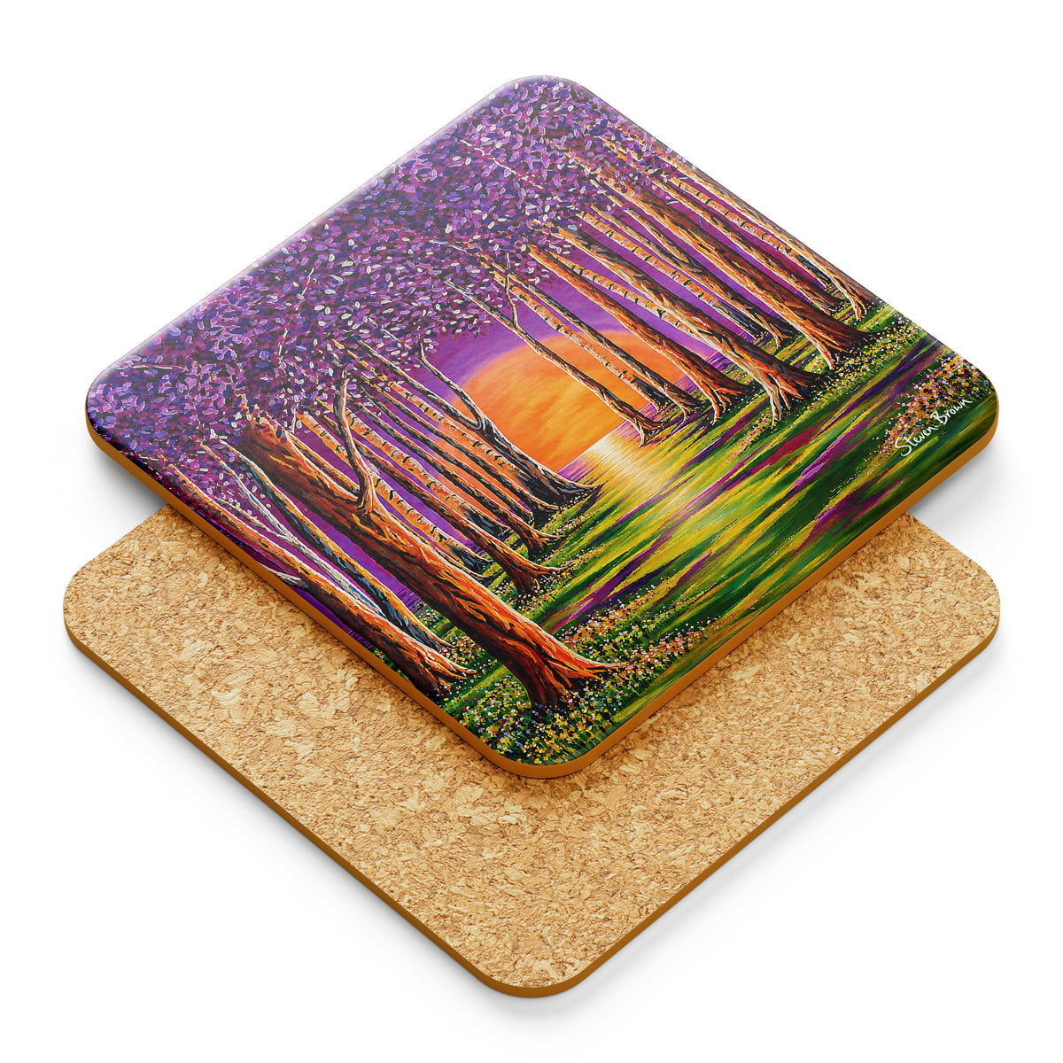 Galloway Forest - Cork Backed Coasters