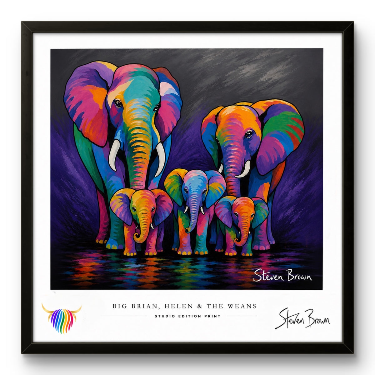 Big Brian, Helen & the Weans - Studio Edition Print
