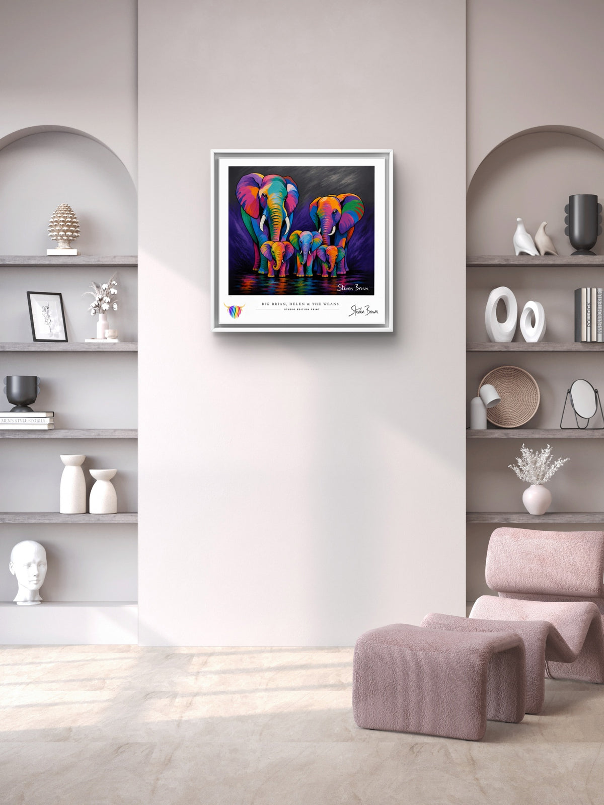 Big Brian, Helen & the Weans - Studio Edition Print