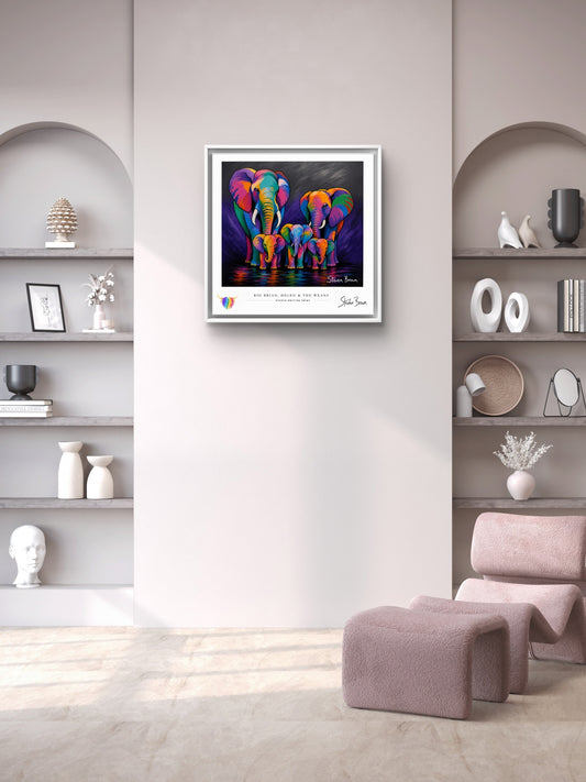 Big Brian, Helen & the Weans - Studio Edition Print