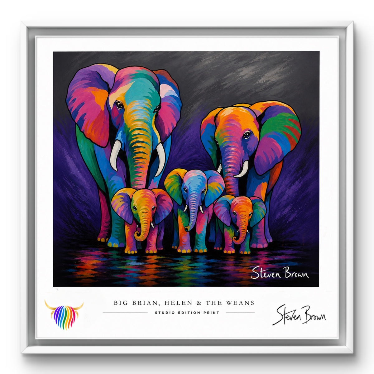 Big Brian, Helen & the Weans - Studio Edition Print
