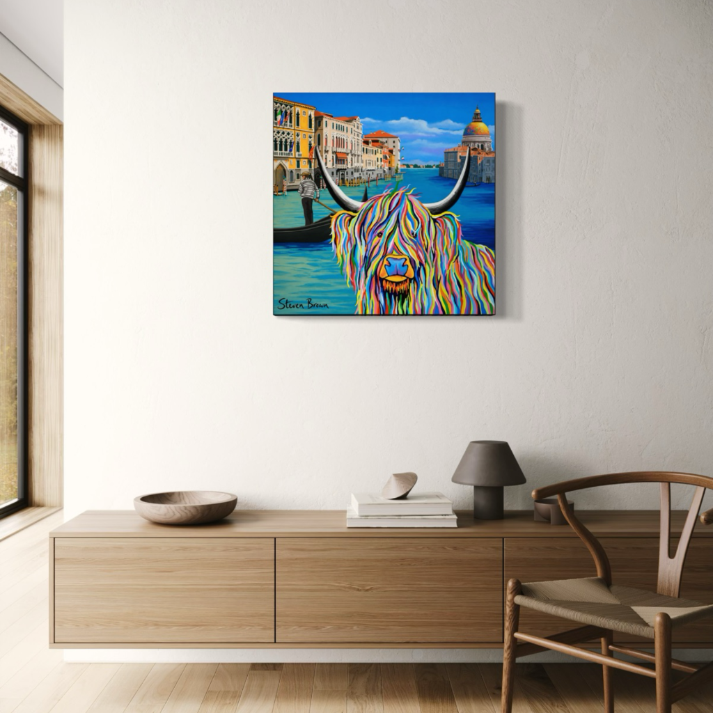 Wee Billy in Venice - Stretched Canvas Print