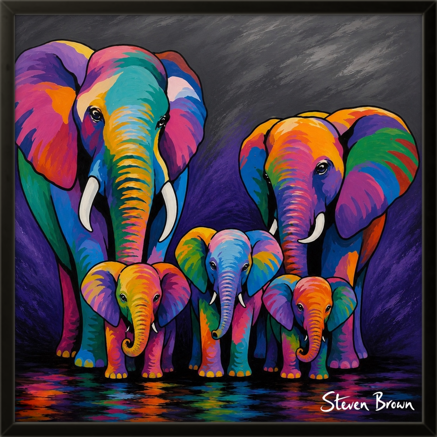 Big Brian, Helen & the Weans - Studio Print