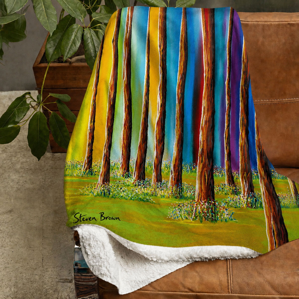 Balloch Forest - Sherpa Fleece Blanket
