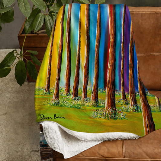 Balloch Forest - Sherpa Fleece Blanket
