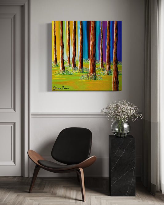 Balloch Forest - Stretched Canvas Print