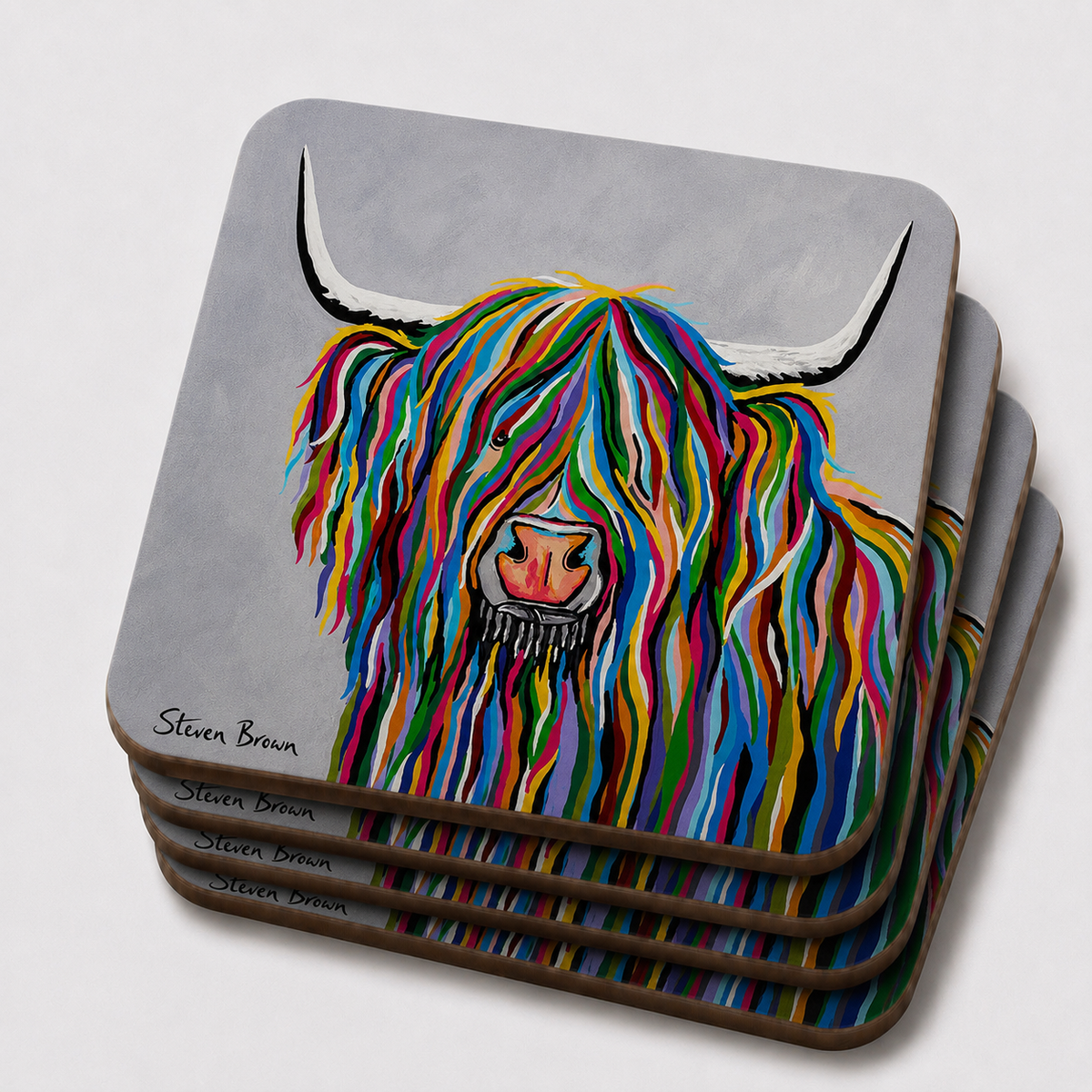 Wee Emily - Cork Backed Coasters
