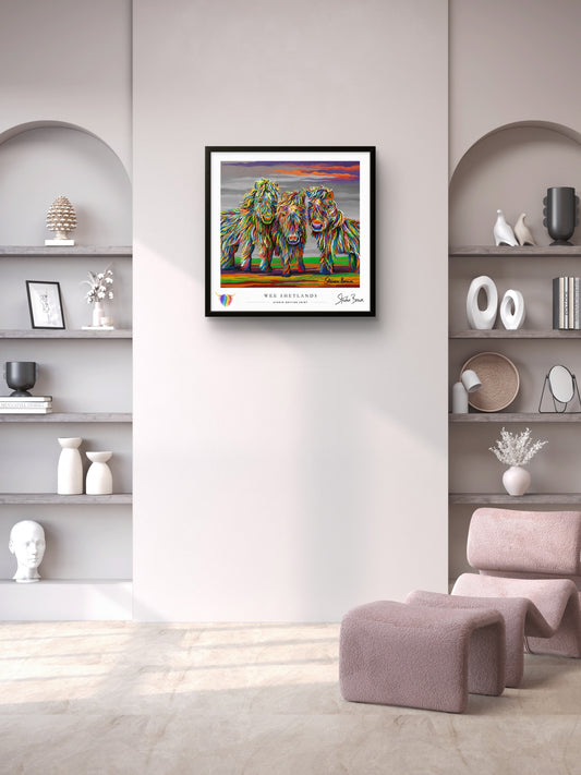 Wee Shetlands - Studio Edition Print