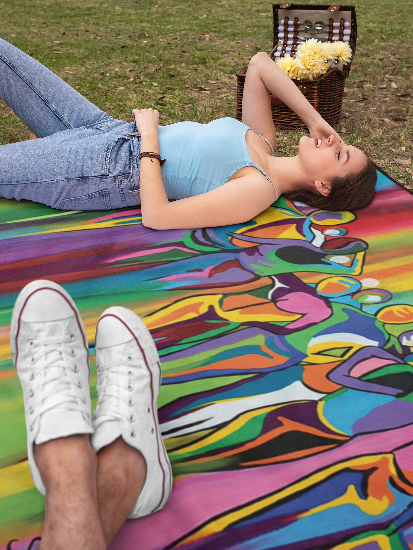 Living it up - Picnic Blanket