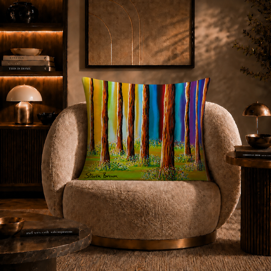 Balloch Forest - Luxury Velvet Cushion