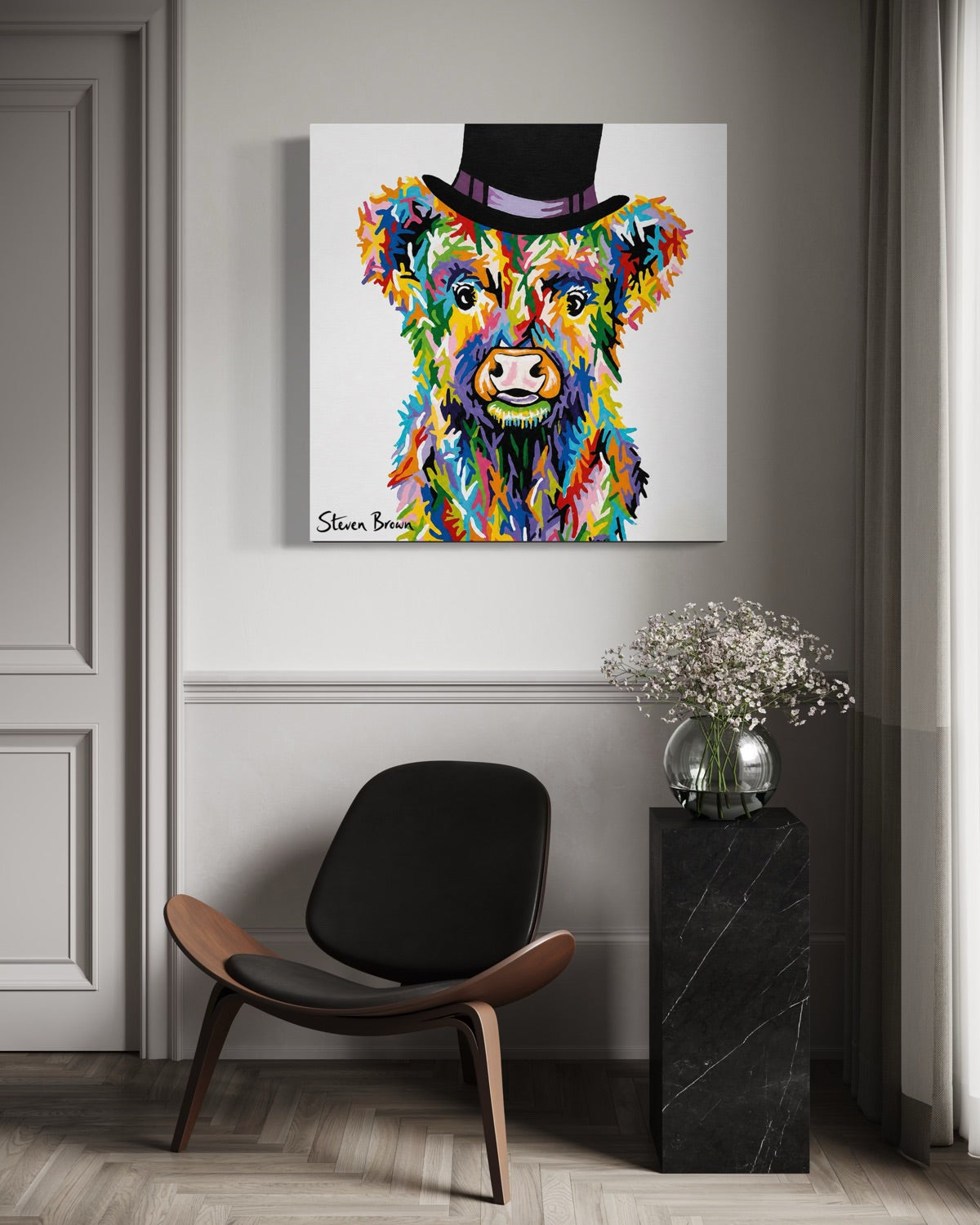 Wee Baby Coo - Stretched Canvas Print