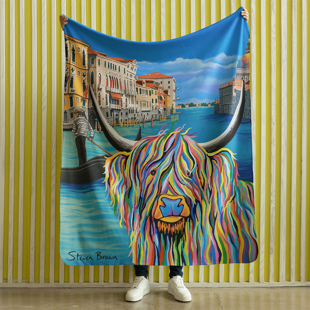 Wee Billy in Venice - Sherpa Blanket