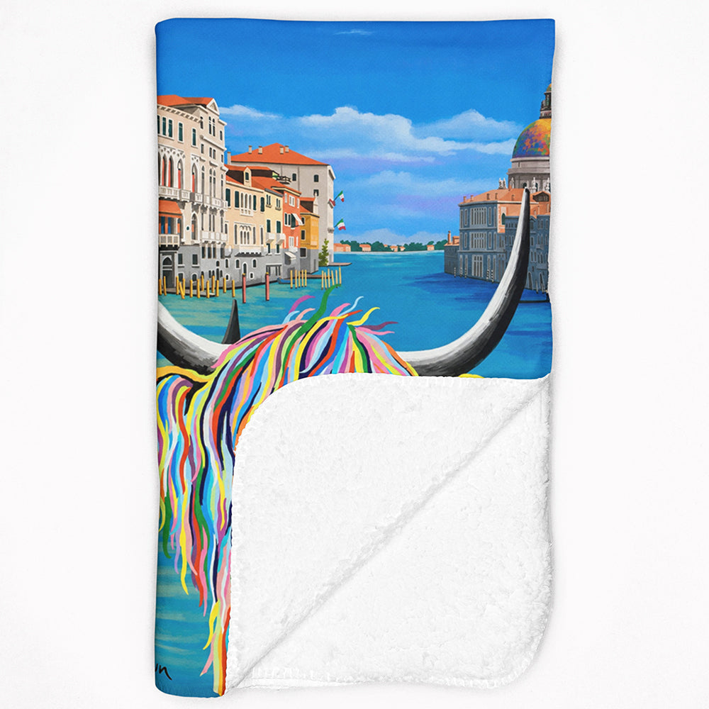 Wee Billy in Venice - Sherpa Blanket