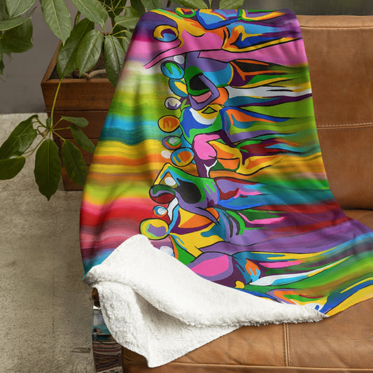 Living It Up - Sherpa Blanket