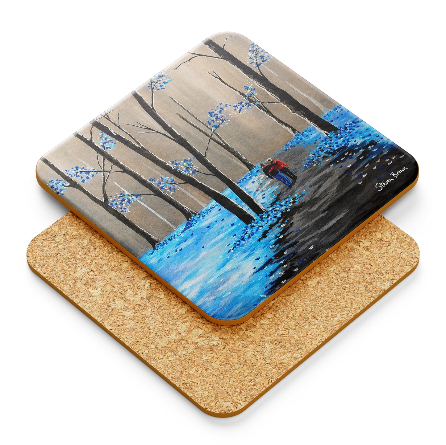 Hebridean Forest - Cork Backed Coasters