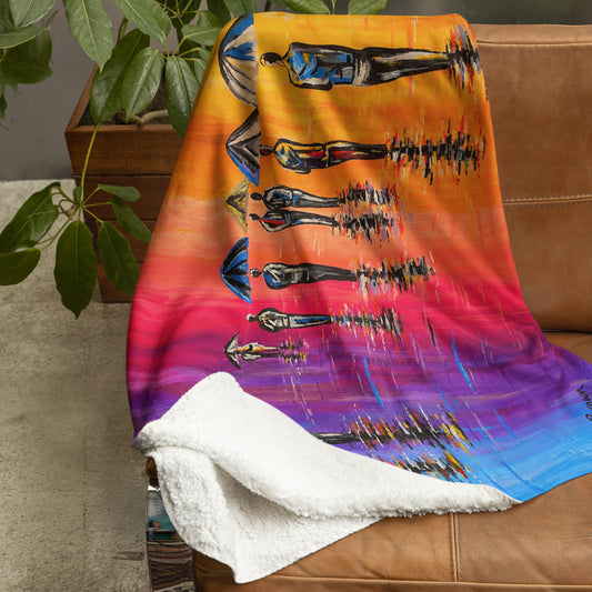 Caledonian Summer - Sherpa Blanket