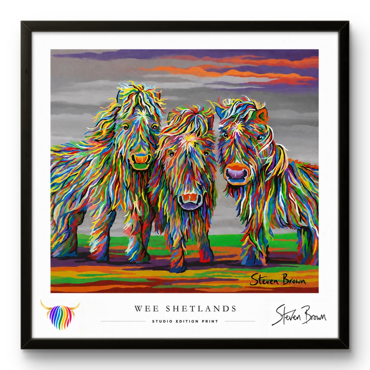 Wee Shetlands - Studio Edition Print