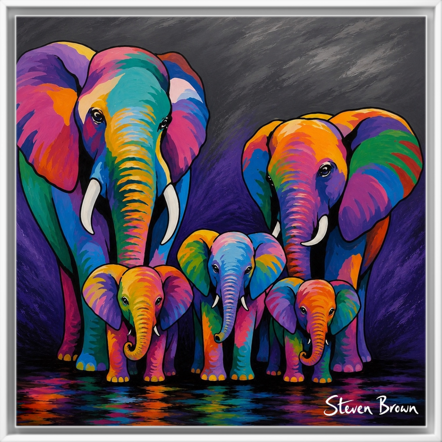 Big Brian, Helen & the Weans - Studio Print