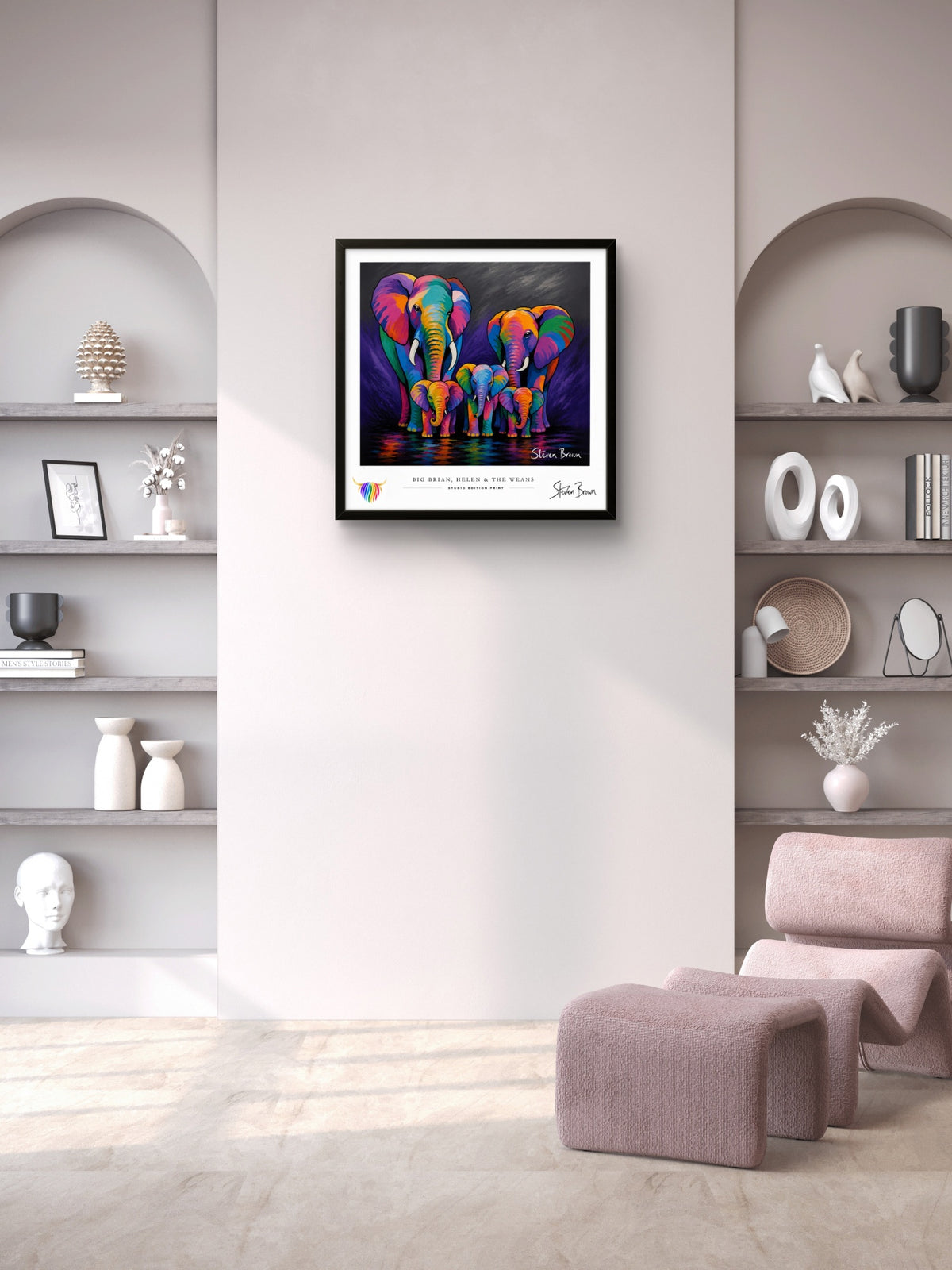 Big Brian, Helen & the Weans - Studio Edition Print